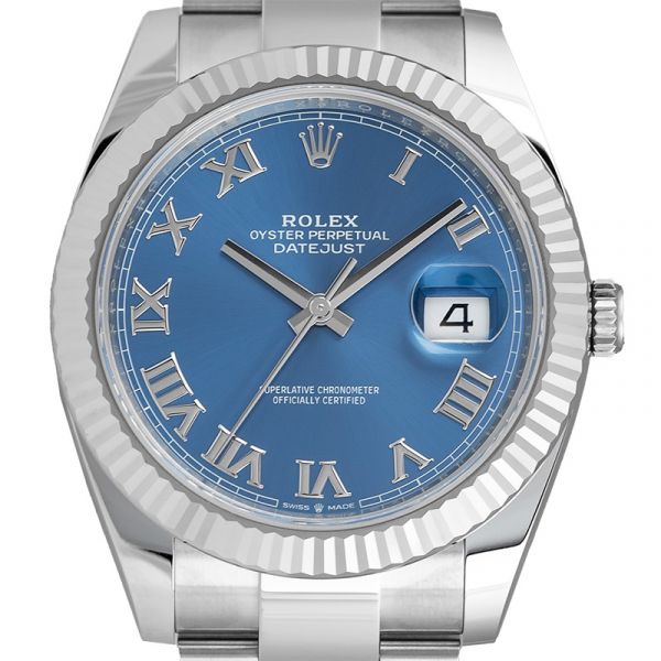 Rolex Datejust 41 Blue/Roman Dial Oyster 126334