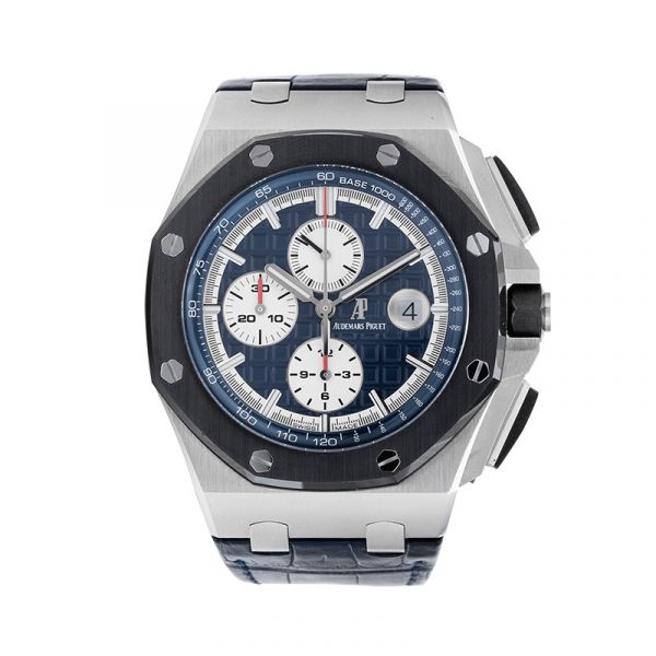 Audemars Piguet Royal Oak Offshore 44mm Platinum Blue Dial Watch 26401PO.00.A018CR.01