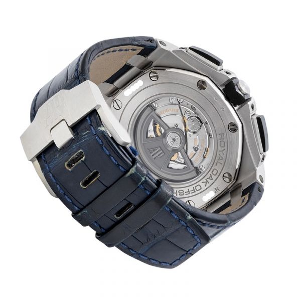Audemars Piguet Royal Oak Offshore 44mm Platinum Blue Dial Watch 26401PO.00.A018CR.01