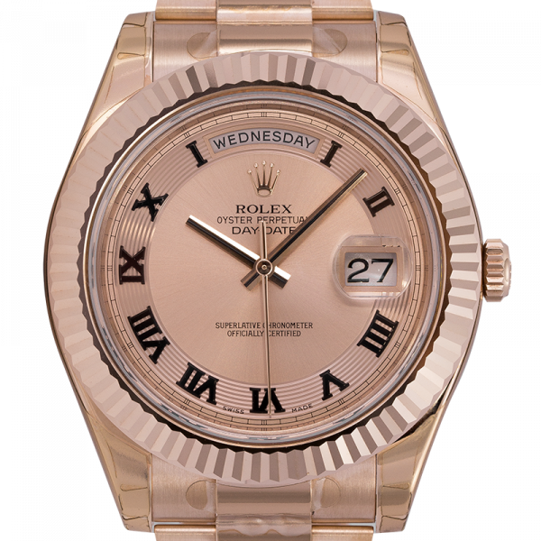 Rolex Day-Date 41 218235 Full Rose Gold Presidential Bracelet Watch