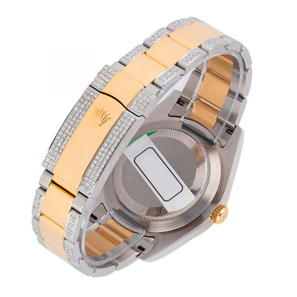 Custom Diamond Set Rolex Datejust II Steel and Yellow Gold 116333 Watch