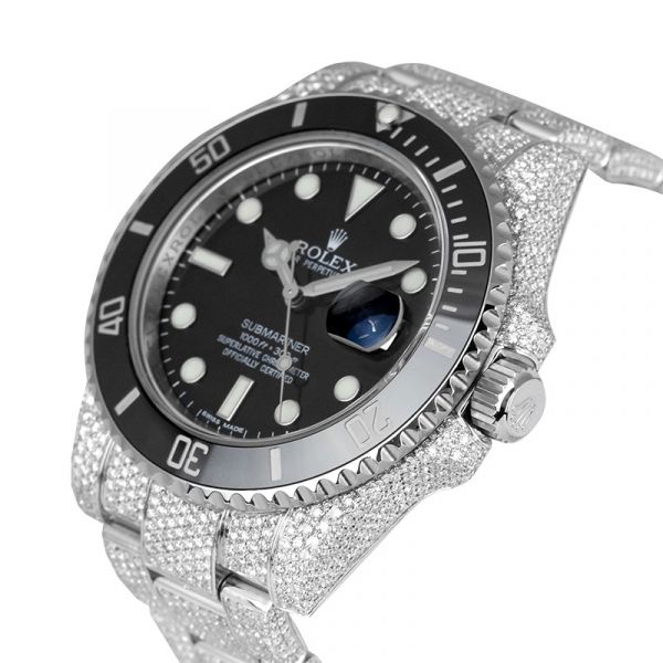 Custom Diamond Set Rolex Submariner Date 116610LN