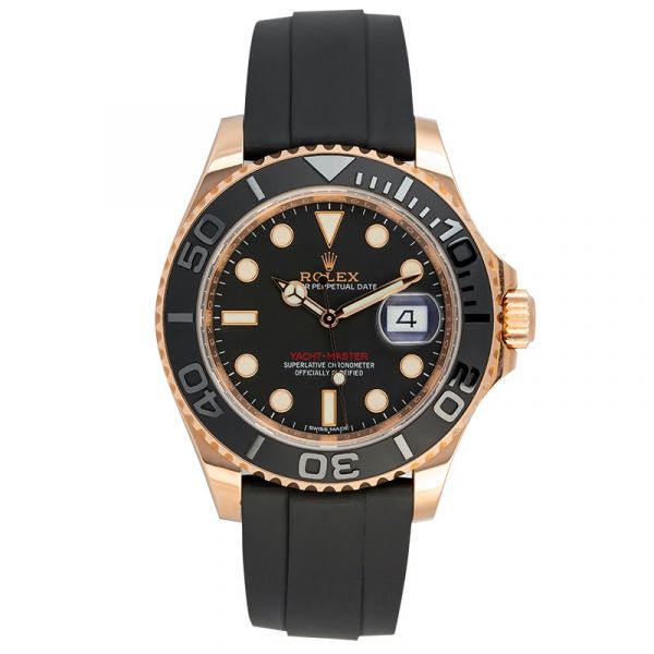 Rolex Yacht-Master 40 18ct Everose Gold Black Dial 116655