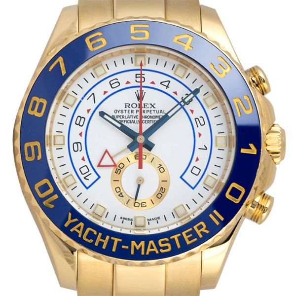 Rolex Yacht-Master II 18ct Yellow Gold White Dial 116688