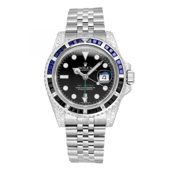 Custom Diamond Set Rolex GMT-Master II 116710LN