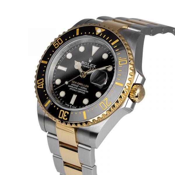 Rolex Sea-Dweller Steel Yellow Gold Black Dial 126603 Watch