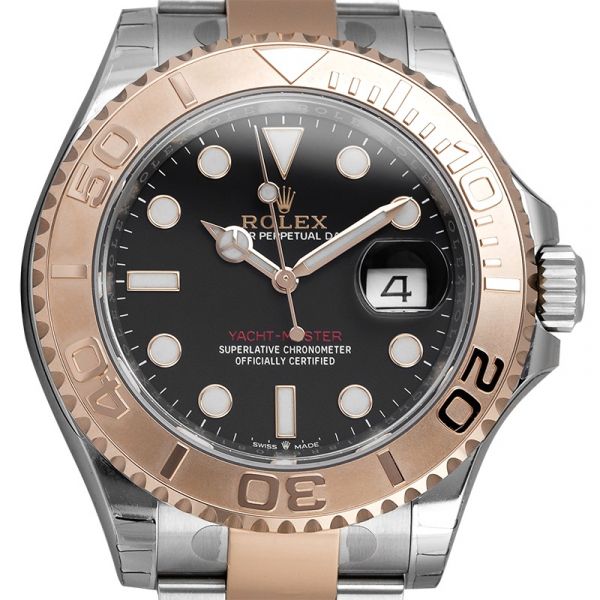 Rolex Yacht Master Steel and 18ct Everose Gold Black Dial 126621 Watch