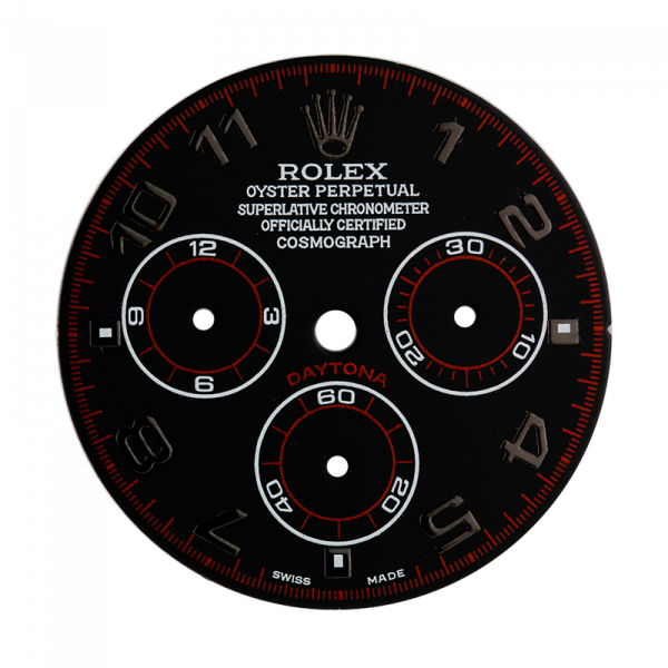 Rolex Daytona Black/Black Arabic Numeral Custom Dial