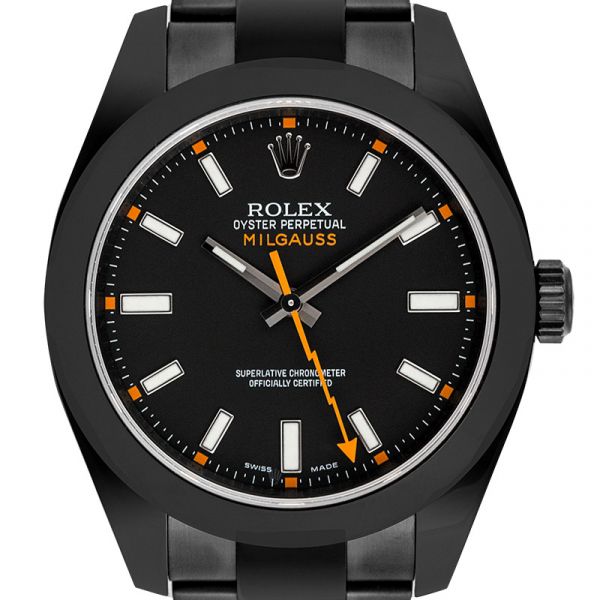 Rolex Milgauss Custom Black PVD with Black Dial 116400
