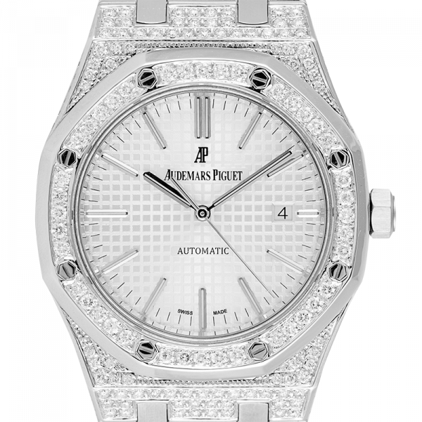 Audemars Piguet Royal Oak 41 Steel Watch Custom Diamond Set 15400ST.OO.1220ST.02