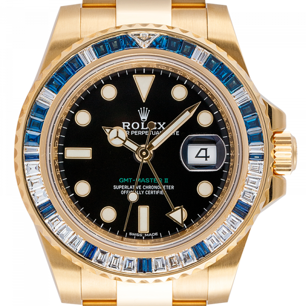 Rolex GMT-Master II 18ct Yellow Gold with Factory Diamond Bezel 116748SA