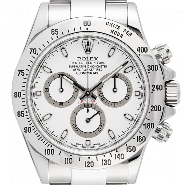 Rolex Cosmograph Daytona Stainless Steel White Dial 116520