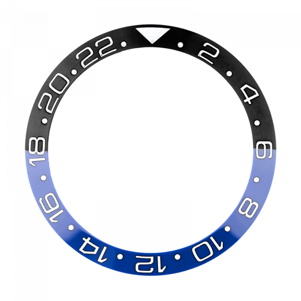 Custom Bezel Insert for Rolex GMT-Master II Blue/Black