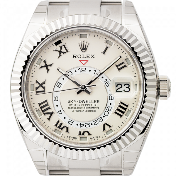 Rolex Sky-Dweller White Gold Ivory/Roman Dial 326939