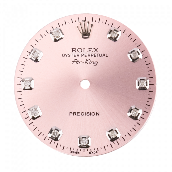 Rolex Air-King 40mm Pink/Diamond Hour Markers Custom Dial
