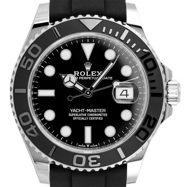 Rolex Yacht-Master 42 White Gold Black Dial Watch 226659
