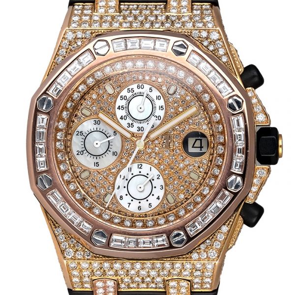 Audemars Piguet Royal Oak Offshore 26178OK.OO.D002CA.01 Custom Diamond Set Watch