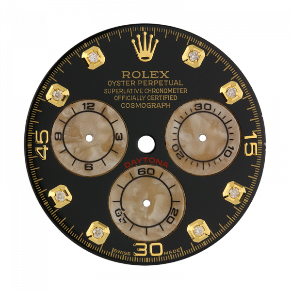 Rolex Daytona Black/Diamond Hour Markers Custom Dial