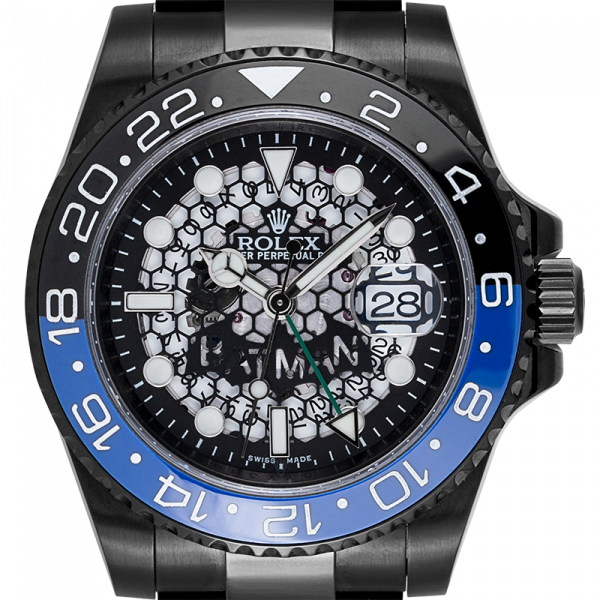 Rolex GMT-Master II Black PVD Custom Batman Watch 116710LN