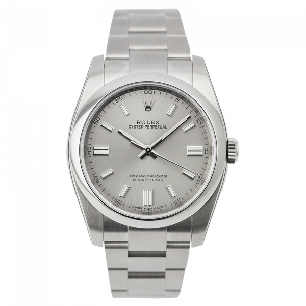 Rolex Oyster Perpetual 36mm Stainless Steel Silver/Index 116000