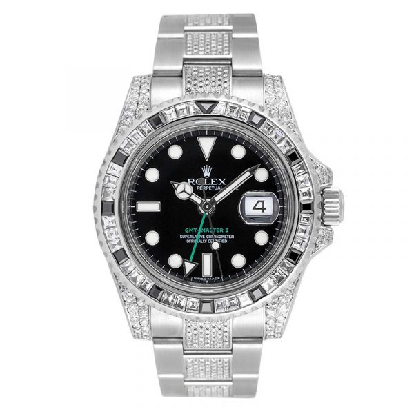 Rolex GMT-Master II Diamond Set with Custom Bezel 116710LN