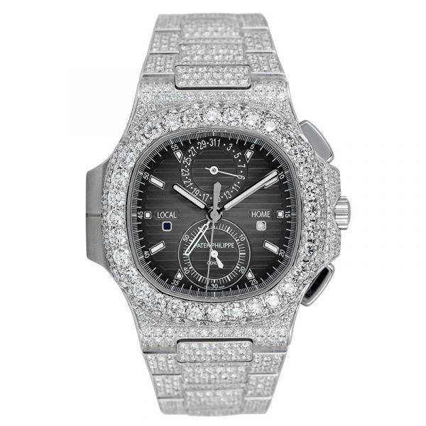 Custom Diamond Set Patek Philippe Nautilus 5990/1A-001 Watch