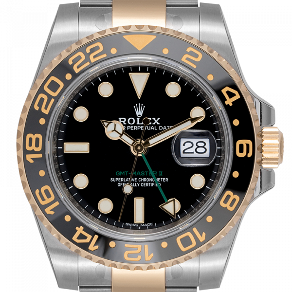 Rolex GMT-Master II Steel And Gold Black Dial 116713LN