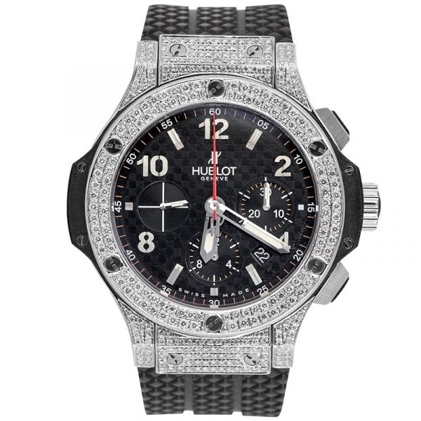 Hublot Big Bang 44mm Steel Custom Diamond Set Watch 301.SB.131.RX