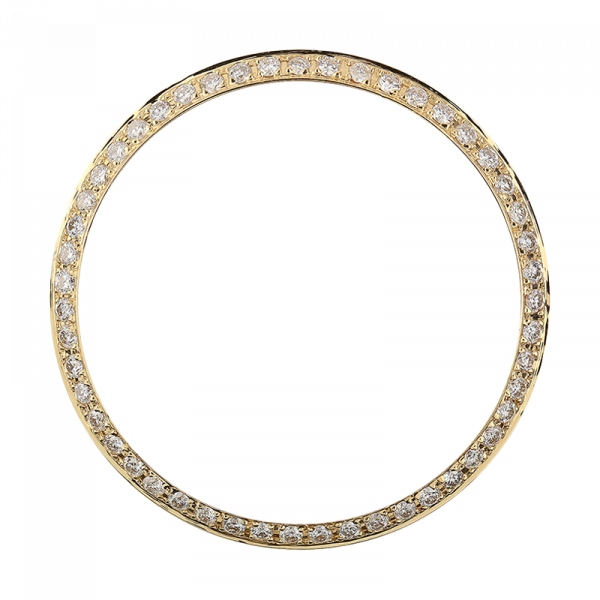 Rolex Day-Date / DateJust 36mm Yellow Gold Round Diamonds Custom Bezel