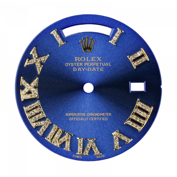 Rolex Day-Date 41mm Blue/Diamond Numerals Custom Dial