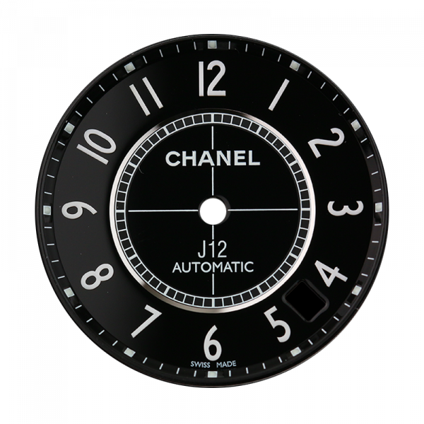 Chanel J12 38mm Black/ White Arabic Numeral Custom Dial