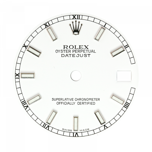 Rolex DateJust 31mm White/Index Original Factory Dial