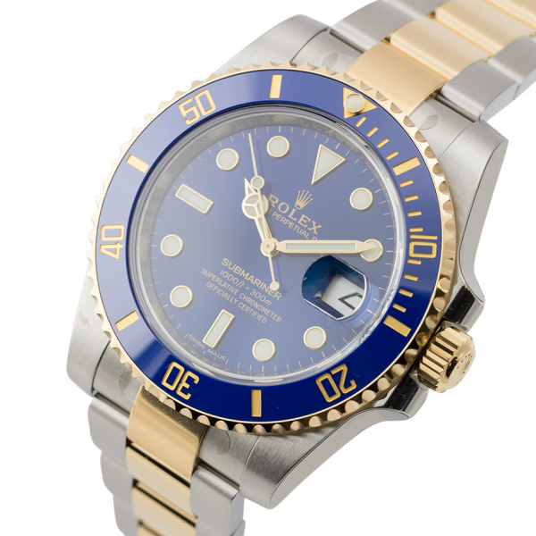 Rolex Submariner Stainless Steel and Yellow Gold Blue Dial 116613LB
