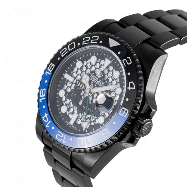 Rolex GMT-Master II Black PVD Custom Batman Watch 116710LN
