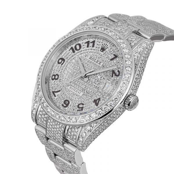 Full Custom Diamond Set Rolex Datejust II 116300
