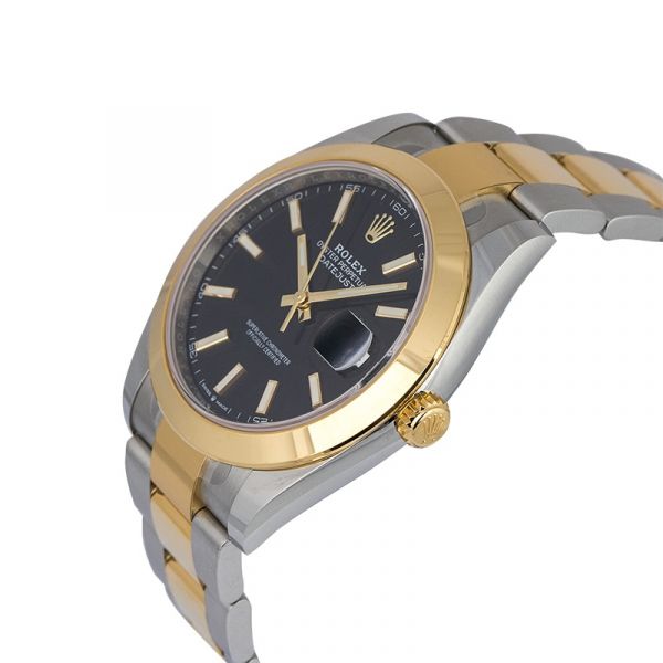 Rolex Datejust 41mm Steel and Yellow Gold Black Dial 126303