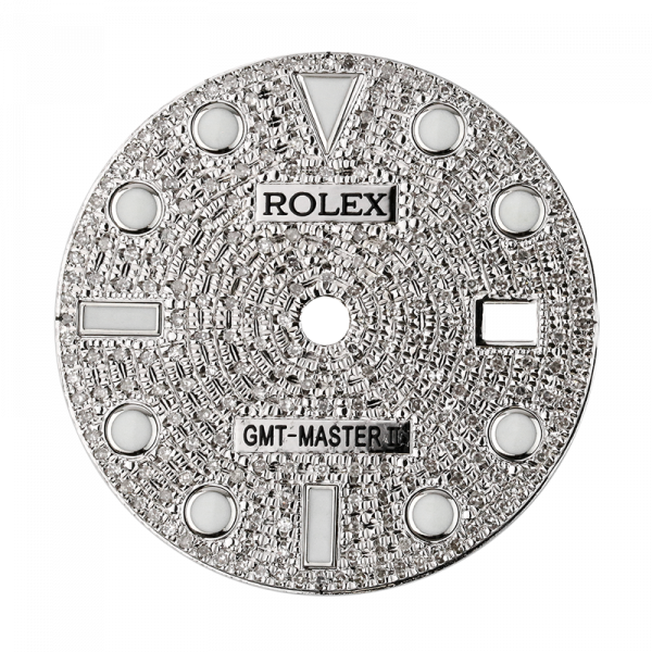 Rolex GMT-Master II 40mm Diamond Pavé Custom Dial
