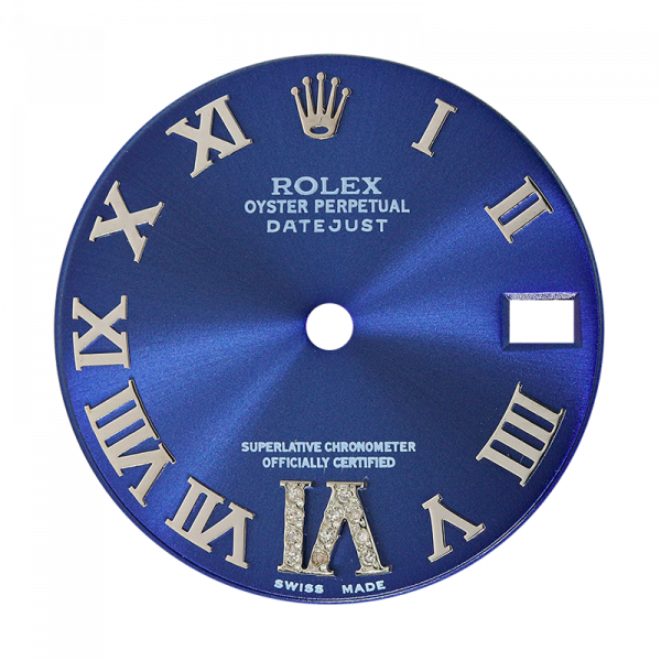 Rolex DateJust 31mm Blue/Roman Numerals Custom Dial