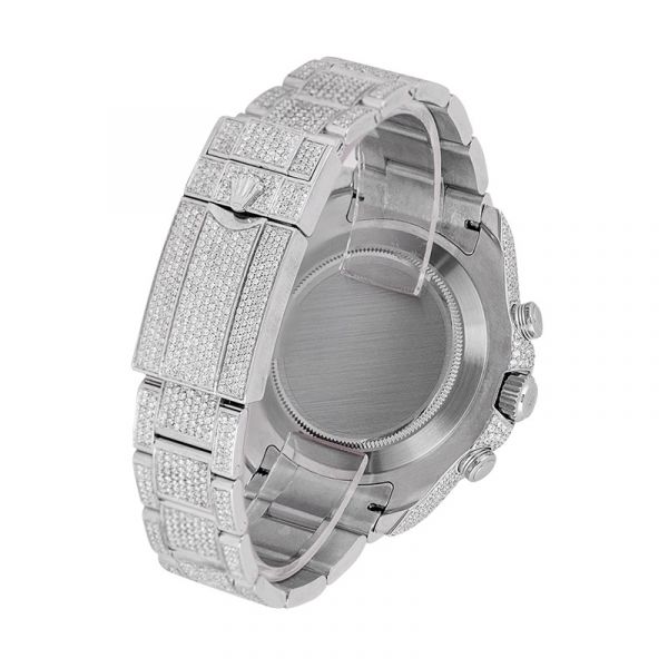 Custom Diamond Set Rolex Yacht-Master II Stainless Steel 116680 Watch