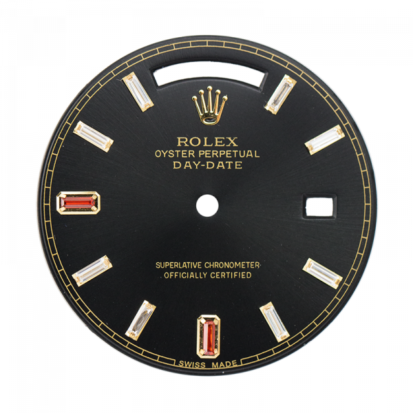Rolex Day-Date 40mm Black/Diamonds Custom Dial