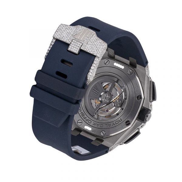Custom Diamond Set Audemars Piguet Royal Oak Offshore 44mm Steel Watch