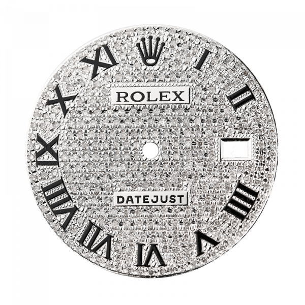 Rolex DateJust 41mm Diamond Pavé Custom Dial