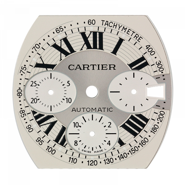 Cartier Roadster Chronograph XL White Original Factory Dial