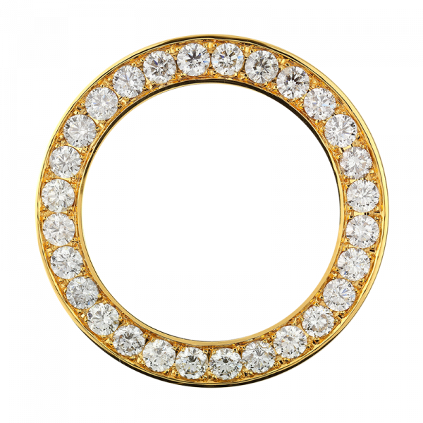 Rolex 41mm Oversize Yellow Gold Diamonds Custom Bezel