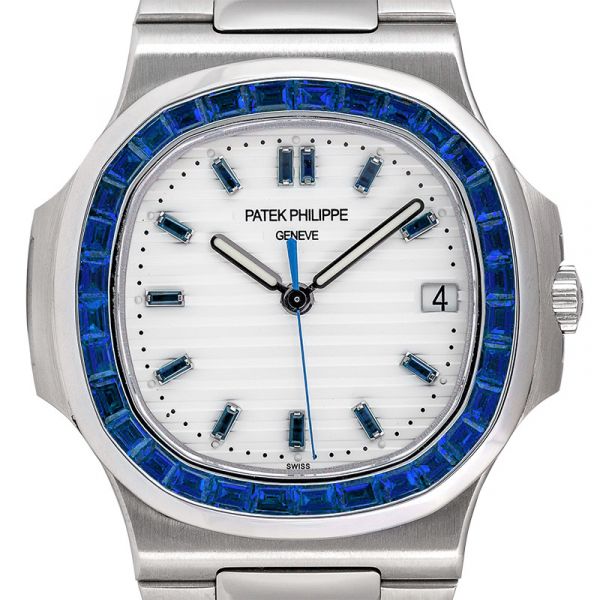 Custom Sapphire Patek Philippe Nautilus 5711 Steel Watch