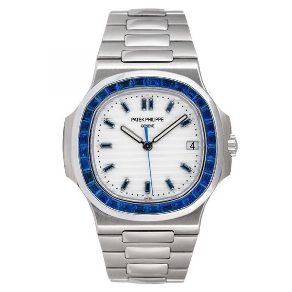 Custom Sapphire Patek Philippe Nautilus 5711 Steel Watch