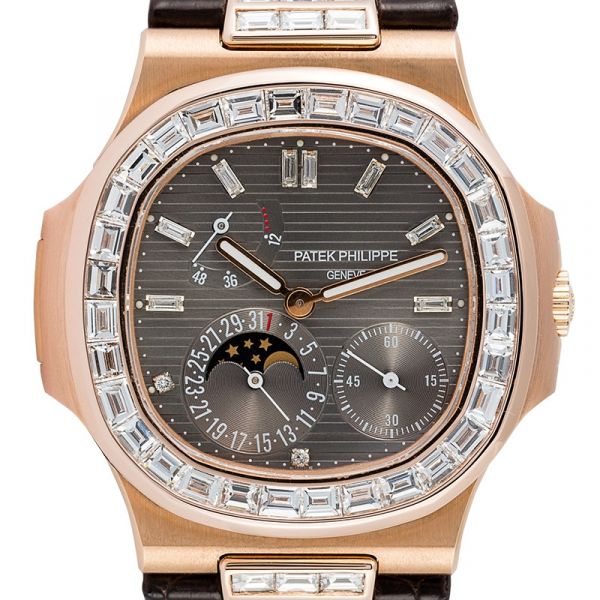Custom Diamond Set Patek Philippe Nautilus 5712R Watch