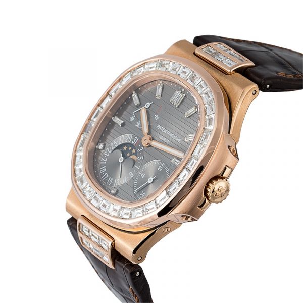 Custom Diamond Set Patek Philippe Nautilus 5712R Watch