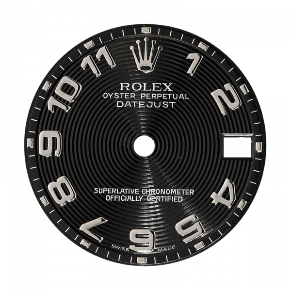 Rolex DateJust 31mm Black/Arabic Numeral Original Factory Dial