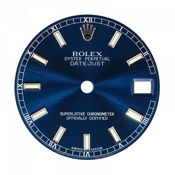 Rolex DateJust 31mm Blue/Index Original Factory Dial